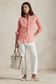 Одежда Льняная рубашка Polo Ralph Lauren 211970730 розовый