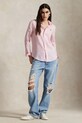 Одежда Льняная рубашка Polo Ralph Lauren 211970730 розовый