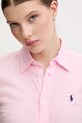 Lanena košulja Polo Ralph Lauren roza 211970730