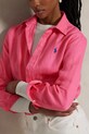Polo Ralph Lauren camicia di lino rosa 211970730