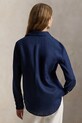 Polo Ralph Lauren koszula lniana 211970730 granatowy AW25