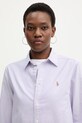 Памучна риза Polo Ralph Lauren виолетов 211970736