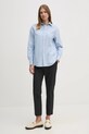 Бавовняна сорочка Polo Ralph Lauren 211970736 блакитний SS25