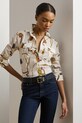 Βαμβακερό πουκάμισο Lauren Ralph Lauren κανονικό λευκό 200957119