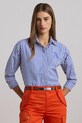 Lauren Ralph Lauren koszula bawełniana wzorzyste niebieski 200957334