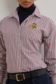 Хлопковая рубашка Lauren Ralph Lauren тёмно-синий 200962945