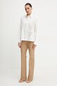 Pinko koszula bawełniana 104915.A2H0 biały SS25