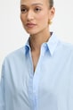 Pinko cămașă din bumbac albastru 102476.A2CR