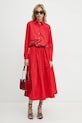 Karl Lagerfeld camicia in cotone A1W11002 rosso SS25
