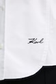 Βαμβακερό πουκάμισο Karl Lagerfeld A1W11016 λευκό