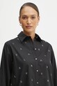 Karl Lagerfeld camasa din bumbac negru A1W11018