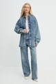 Samsoe Samsoe denim shirt SAELEANORI F24400120 blue SS25
