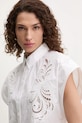 Twinset camicia in cotone bianco 251TP2171