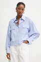 Twinset camicia a strisce blu 251TF2040