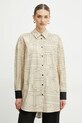 Twinset sukienka wzorzyste beżowy 251TF2052