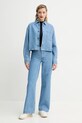 A.P.C. camicia di jeans surchemise samantha brodee COHEQ.F02895 blu SS25