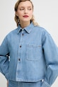 Džínová košile A.P.C. surchemise samantha brodee modrá COHEQ.F02895