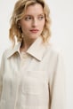 Ľanová košeľa Marc O'Polo béžová 503006674035
