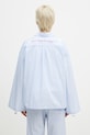 Oblečenie Bavlnená košeľa Fiorucci Striped Embroidered Drawstring Shirt W02SPTLO170CO01BL02 modrá