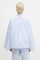 Odjeća Pamučna košulja Fiorucci Striped Embroidered Drawstring Shirt W02SPTLO170CO01BL02 plava