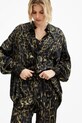 Košeľa s prímesou hodvábu AllSaints CHARLI W050PB viacfarebná SS25
