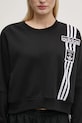 Mikina adidas Originals Adibreak Cropped Sweatshirt černá JD0189
