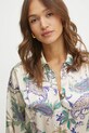 Luisa Spagnoli camicia in seta beige 541836