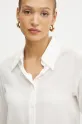 Luisa Spagnoli camicia in seta bianco 542035