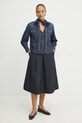 Marella camicia in cotone NIZERE 2513111124 blu SS25