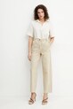 Marella bluzka lniana Emme by Marella 2515111032 beżowy SS25
