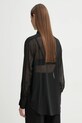 Îmbrăcăminte A.L.C. camasa de matase 5TOPS01754 negru