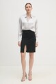 Μεταξωτό πουκάμισο Sisley 5LZMLQ05E γκρί SS25