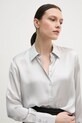 Μεταξωτό πουκάμισο Sisley γκρί 5LZMLQ05E