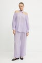 Patrizia Pepe cămașă 2C1599.A600 violet SS25