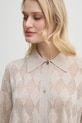 AERON cardigan cu amestec de in TAMARA bej SH190561