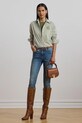Дрехи Памучна риза Lauren Ralph Lauren 200963670 зелен