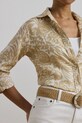 Сорочка з льону Lauren Ralph Lauren бежевий 200963700