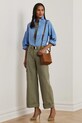 Abbigliamento Lauren Ralph Lauren camicia in cotone 200963847 blu