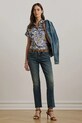 Odzież Lauren Ralph Lauren koszula lniana 200968905 niebieski