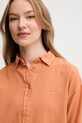 Pepe Jeans cămașă de in CHIPPER portocaliu PL304993