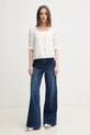 Bavlněná halenka Pepe Jeans EVERLY PL305016 béžová SS25