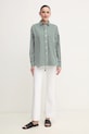 Lacoste cotton shirt CF0215 green SS25