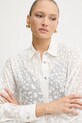Pinko koszula z domieszką jedwabiu biały 105259.A2MN