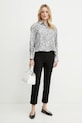 Hedvábné tričko Weekend Max Mara 2515111131600 modrá SS25