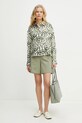 Hedvábné tričko Weekend Max Mara 2515111131600 zelená SS25