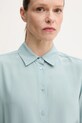Hedvábné tričko Weekend Max Mara tyrkysová 2515111161600
