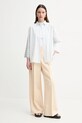 Weekend Max Mara cămașă din bumbac 2515111092600 alb SS25
