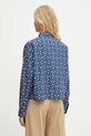 Одежда Хлопковая рубашка Weekend Max Mara 2515111112600 голубой