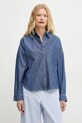 Рубашка Weekend Max Mara casual тёмно-синий 2515111152600