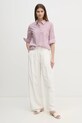 United Colors of Benetton camasa 5Q6SDQ0AY roz AW25